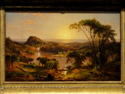 Summer, Lake Ontario, Jasper Francis Cropsey - Indianapolis Museum of Art - DSC00750. Free illustration for personal and commercial use.