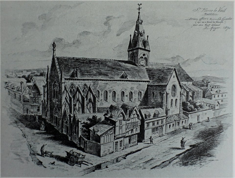 Église st pierre en 1890 par E Auger 04588