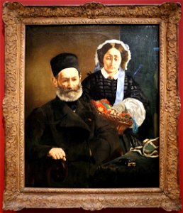 Édouard manet, il signore e la signora auguste manet, 1860