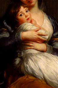 Élisabeth-Louise Vigée-Le Brun - Madame Vigée-Le Brun et sa fille (detail). Free illustration for personal and commercial use.