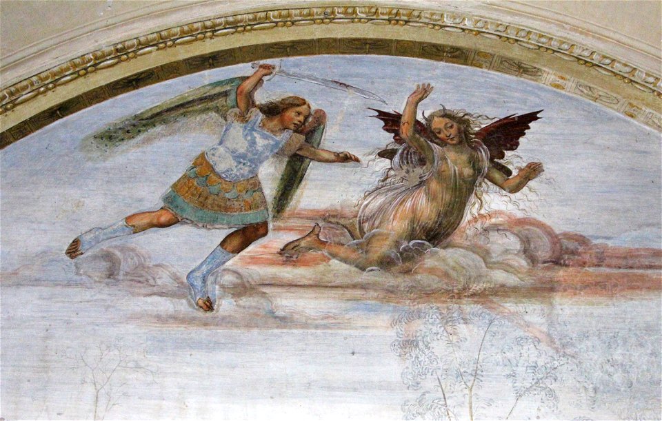 Storie di s. benedetto, 08 sodoma - Come Benedetto tentato d'impurità supera la tentazione 02
