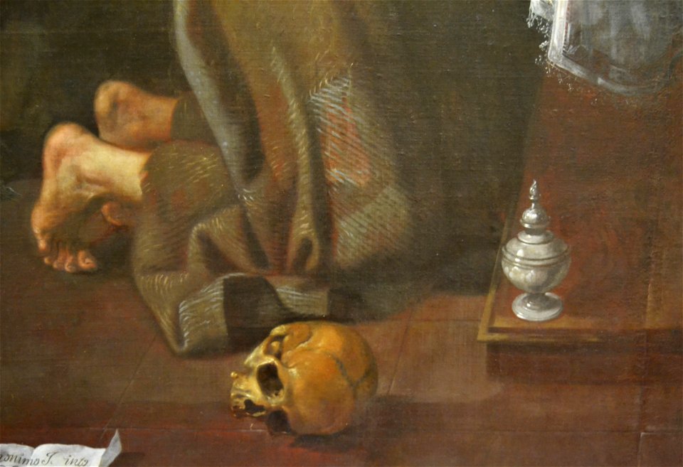 Última Comunió de la Magdalena (detall), Jeroni Jacint Espinosa, Museu de Belles Arts de València