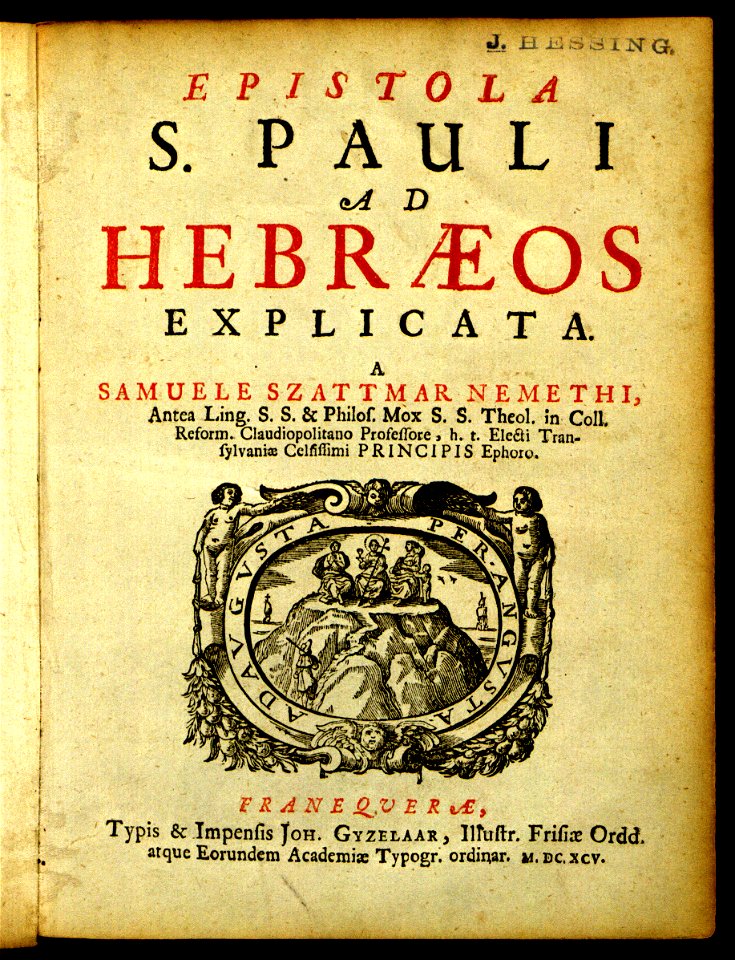 Szathmárnémeti - Epistola S Pauli - 1695 - Universiteitsbibliotheek VU XI.06737