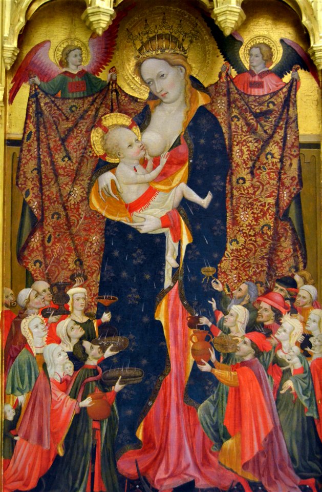 Taula central del retaule de la Mare de Déu de la Llet, Antoni Peris, Museu de Belles Arts de València