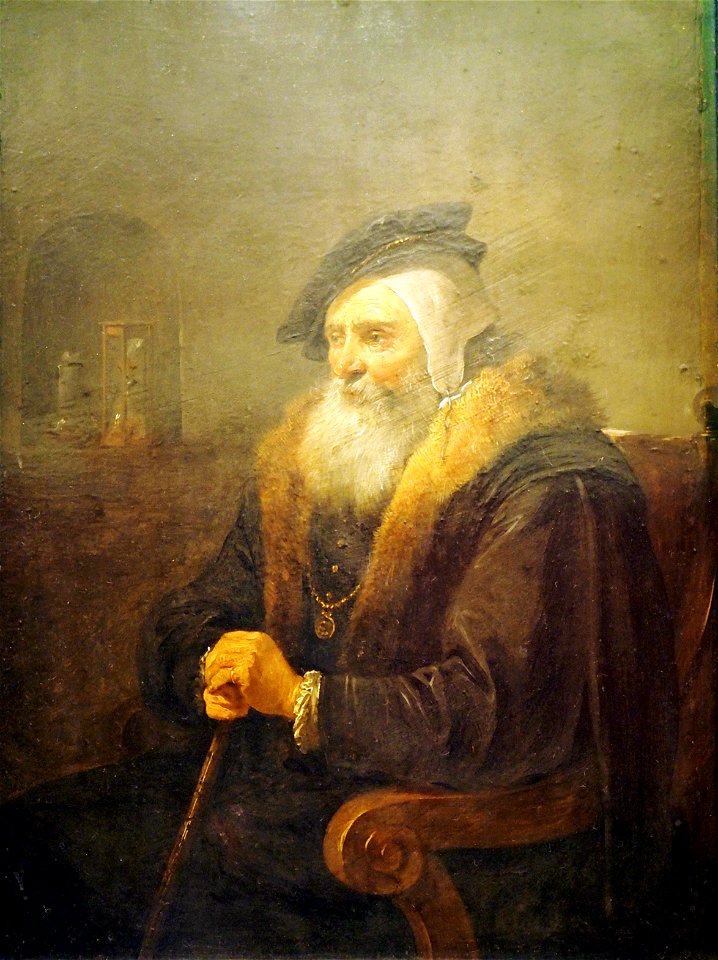 Teniers Alter Mann m Lehnstuhl@Herzog Anton Ulrich Museum