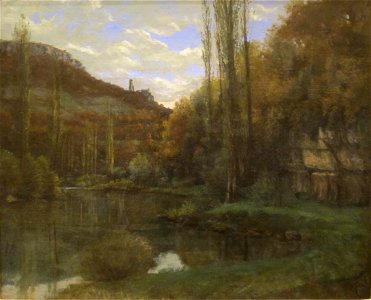 The 'Mirror' of the River Loue, near Ornans by Gustave Courbet, San Diego Museum of Art