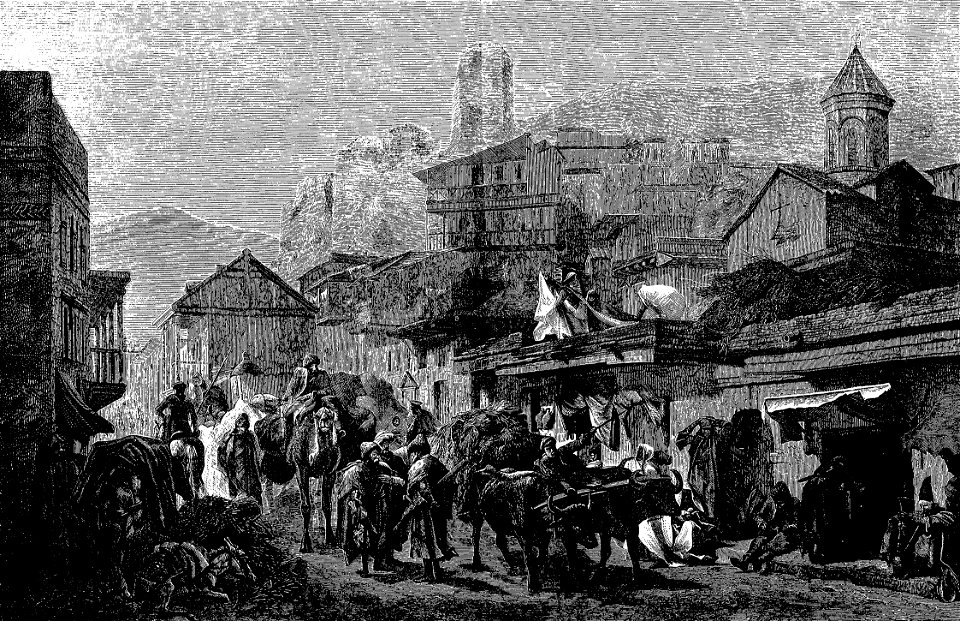 Street in Tiflis (Roskoschny, 1884)