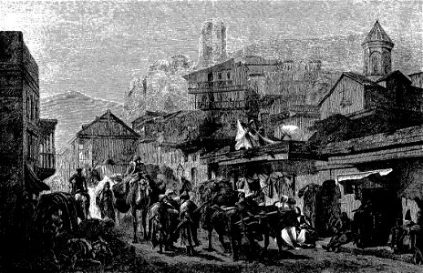 Street in Tiflis (Roskoschny, 1884)