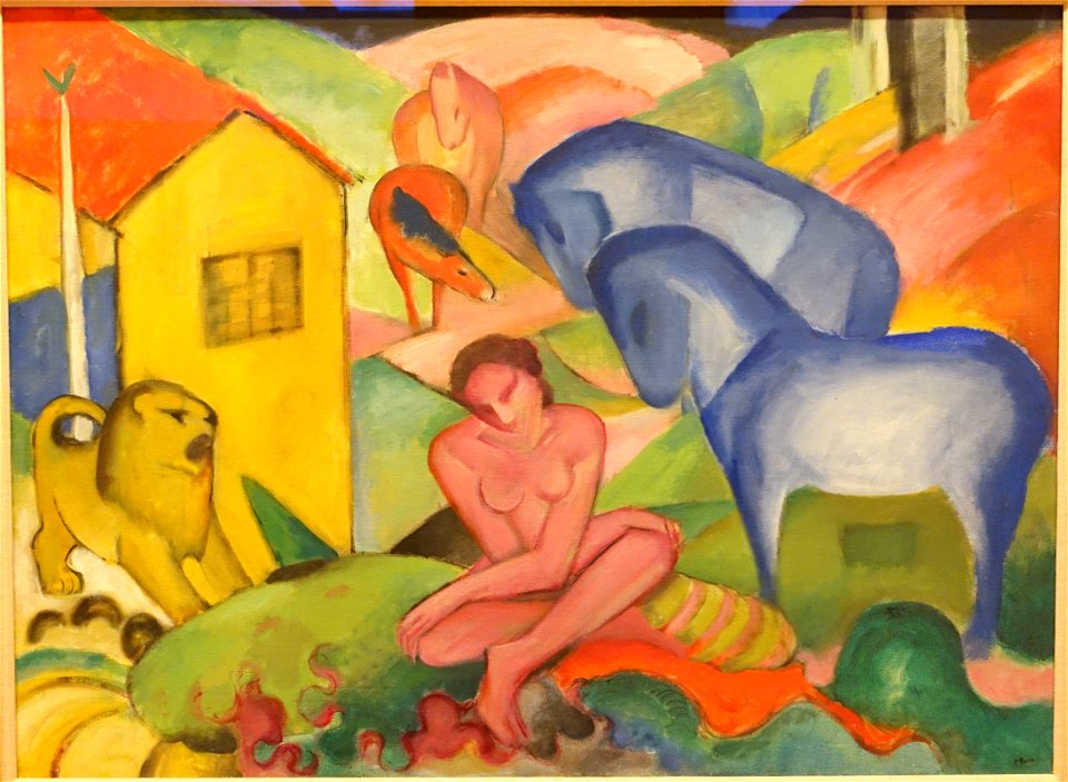 The Dream by Franz Marc, 1912 AD, oil on canvas - Museo Nacional Centro de Arte Reina Sofía - DSC08760