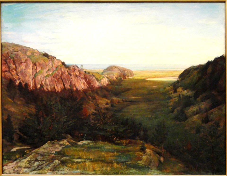 The Last Valley - Paradise Rocks, by John La Farge, 1867-1868, oil on canvas - National Gallery of Art, Washington - DSC00068