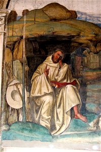Storie di s. benedetto, 08 sodoma - Come Benedetto tentato d'impurità supera la tentazione 03