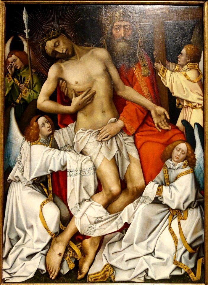 The Holy Trinity, workshop of Rogier van der Weyden, c. 1430-1440 - Museum M - Leuven, Belgium - DSC05222