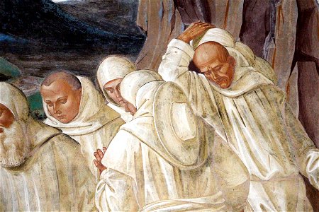 Storie di s. benedetto, 21 signorelli - Come Dio punisce Florenzo 05