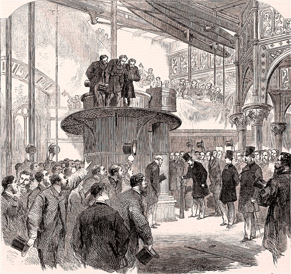 The Prince of Wales opening the Metropolitan Main-drainage works at Crossness, ILN, 1865