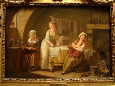 The Laundress, attributed to Marie Marc Antoine Bilcoq (1755-1838) - IMG 7250