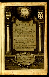 Szent Biblia - 1765 - Universiteitsbibliotheek VU XP.05596