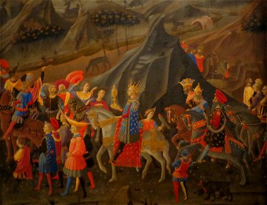 Strozzi, Corteo dei Magi (particolare) 02