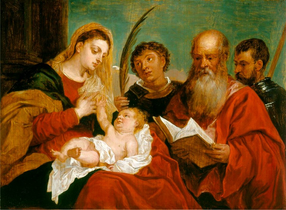 The Virgin and Child with Saints Stephen, Jerome and Maurice (1656); David Teniers the Younger
