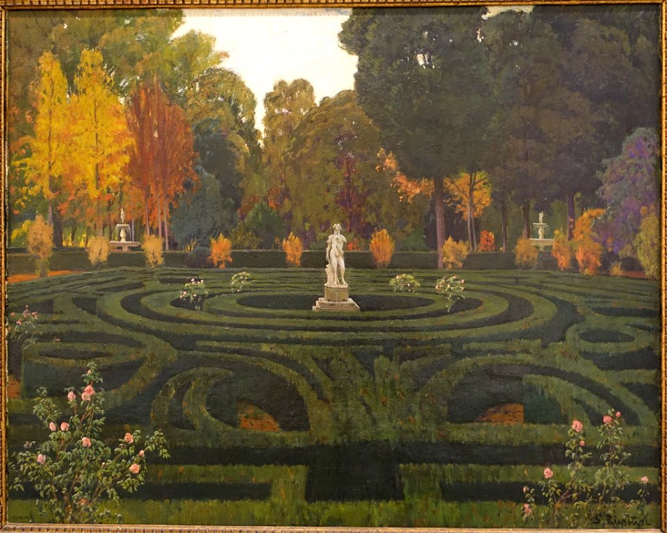 The Old Faun by Santiago Rusiñol, 1912, oil on canvas - Museo Nacional Centro de Arte Reina Sofía - Madrid, Spain - DSC08496