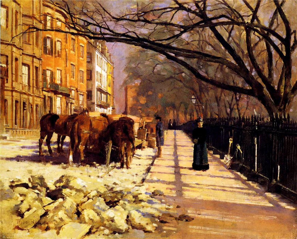 Theodore Robinson - Beacon Street, Boston