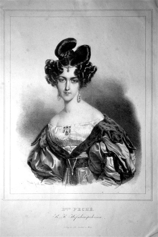 Therese Peche 1831 Litho