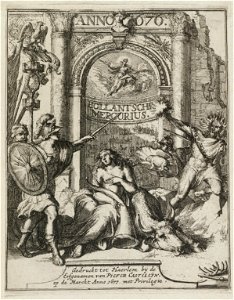 Titelpagina voor de Hollandsche Mercurius over het jaar 1676. NL-HlmNHA 53008769