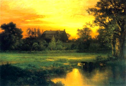 Thomas Moran - East Hampton, Long Island. Free illustration for personal and commercial use.