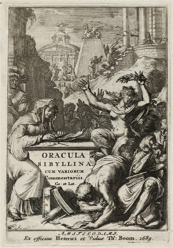 Titelprent Oracula Sibyllina cum variorum Commentariis Gr et Lat. NL-HlmNHA 53008763