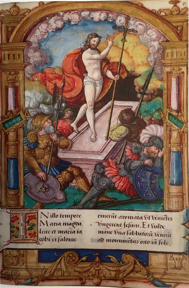 Évangéliaire de François Ier - BnR LatQvI204 f51 (résurrection)