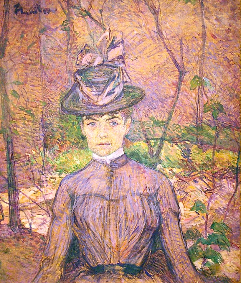 Toulouse-Lautrec - Potrait de Suzanne Valadon, 1885