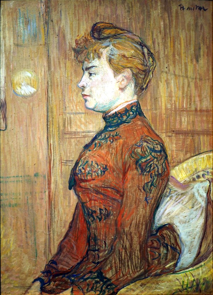 Toulouse-Lautrec Portrait Study of a Woman@Kunsthalle Hamburg