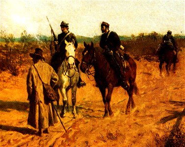 The patrol of Polish insurgents of 1863, by Maksymilian Gierymski (1872)