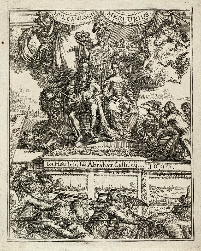 Titelpagina voor de Hollandsche Mercurius over het jaar 1689. NL-HlmNHA 53008745