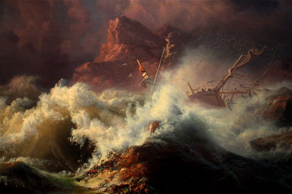The Wreck, by Knud-Andreassen Baade c.1835