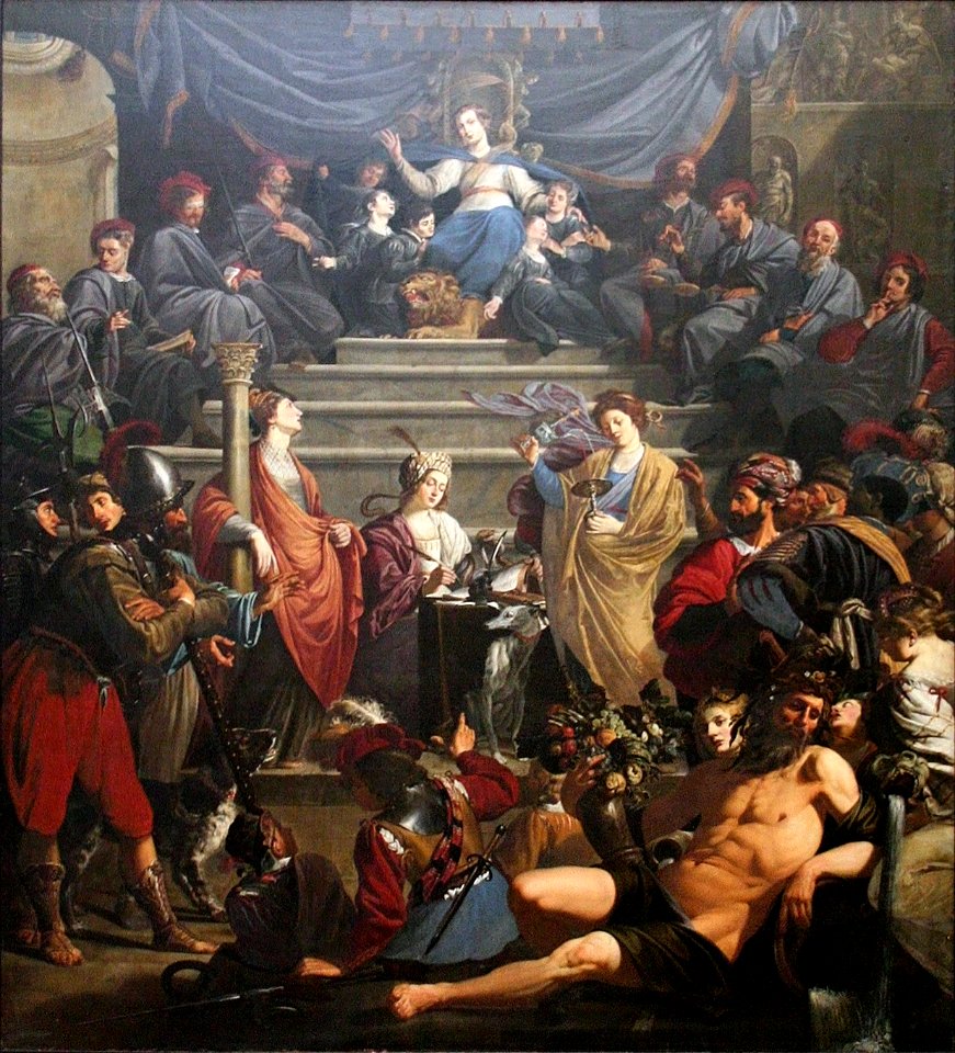 Theodoor Rombouts - Allegorie van het Schepengerecht van Gedele in Gent