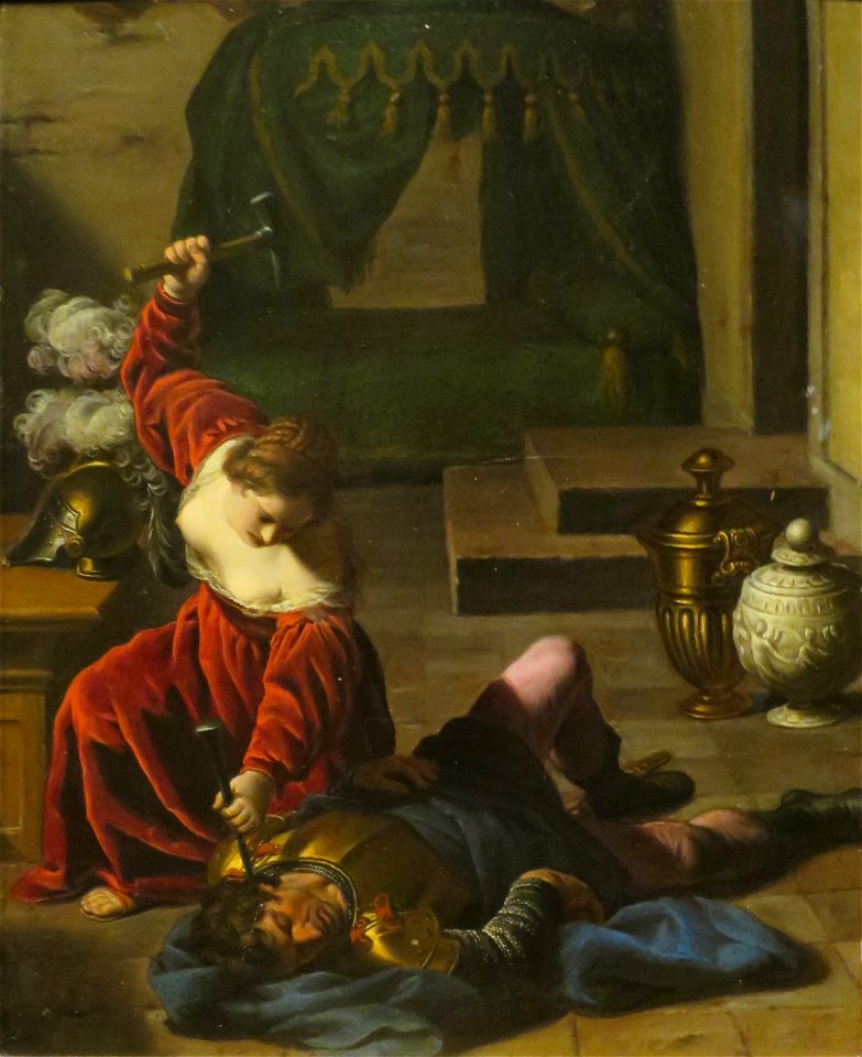 'Jael and Sisera' Alessandro Turchi, Dayton Art Institute