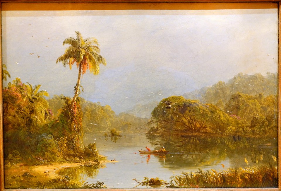 Tropical Landscape by Frederic Edwin Church, c. 1855 AD, oil on canvas - Museo Nacional Centro de Arte Reina Sofía - DSC08629