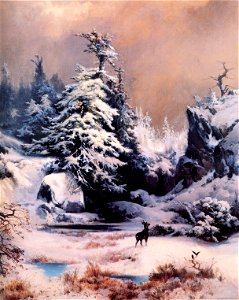 Thomas Moran - Winter in the Rockies