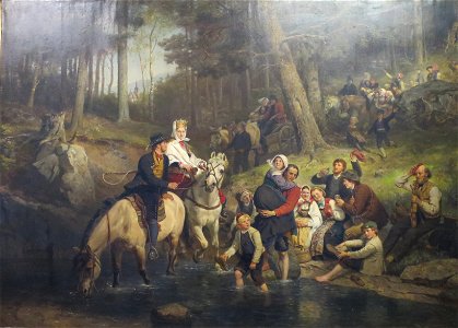 'Wedding Procession through the Forest' by Adolph Tidemand
