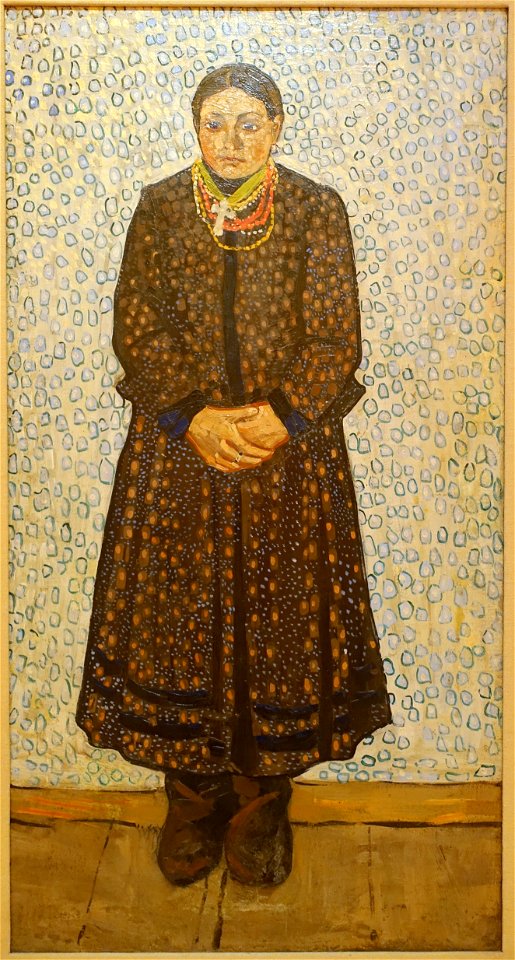 Ukrainian Peasant Woman by Vladimir Burliuk, 1910-1911 AD, oil on canvas - Museo Nacional Centro de Arte Reina Sofía - DSC08755
