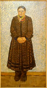 Ukrainian Peasant Woman by Vladimir Burliuk, 1910-1911 AD, oil on canvas - Museo Nacional Centro de Arte Reina Sofía - DSC08755