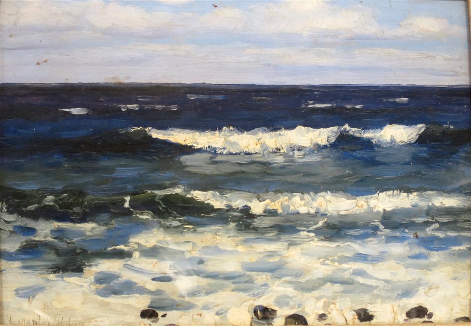 Untitled oil on canvas, Lionel Walden, 5 5 eighths x 8.75, $3,300, -196
