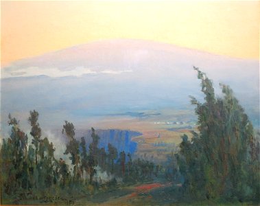 Unidentified scene of Hawaii by D. Howard Hitchcock, 1935, Oahu Country Club