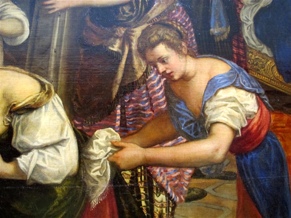 Tintoretto, nascita del battista 01