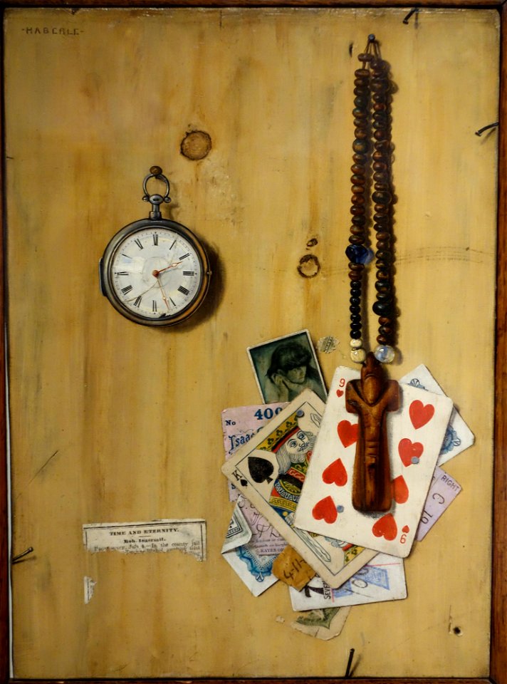 Time and Eternity by John Haberle, c. 1889-1890, oil on canvas - New Britain Museum of American Art - DSC09384