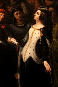Valentine de Milan implore la justice du roi Charles VI pour l'assassinat du duc d'Orléans - Alexandre Colin - MBA Lyon 2014 - détail 2