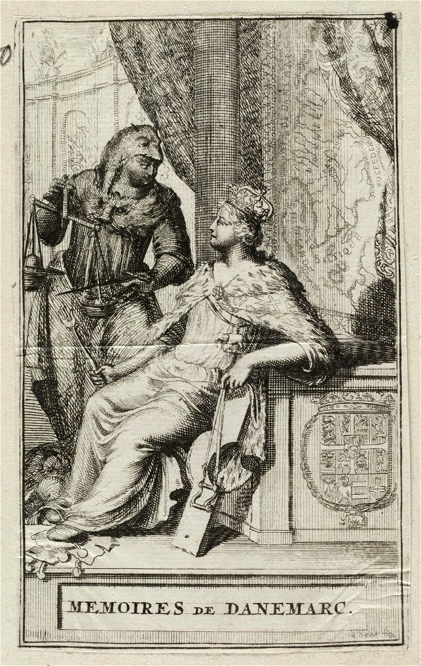 Titelprent voor Memoires de Danemarc, NL-HlmNHA 53008768