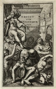 Titelprent voor 'Vertroostinge der wysgeerte' van A.M.T.S. Boethius. NL-HlmNHA 53008866