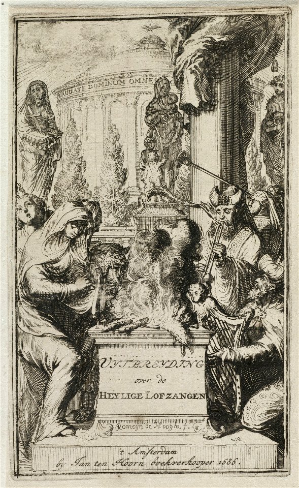 Titelprent voor Uytbreyding over de Heylige Lofzang, NL-HlmNHA 53008782