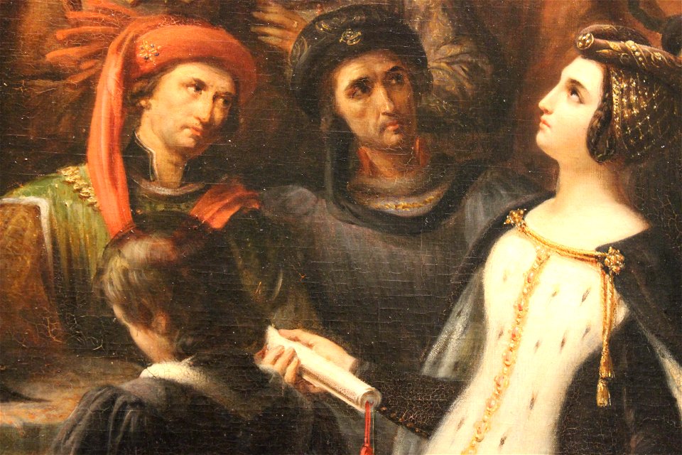 Valentine de Milan implore la justice du roi Charles VI pour l'assassinat du duc d'Orléans - Alexandre Colin - MBA Lyon 2014 - détail 6